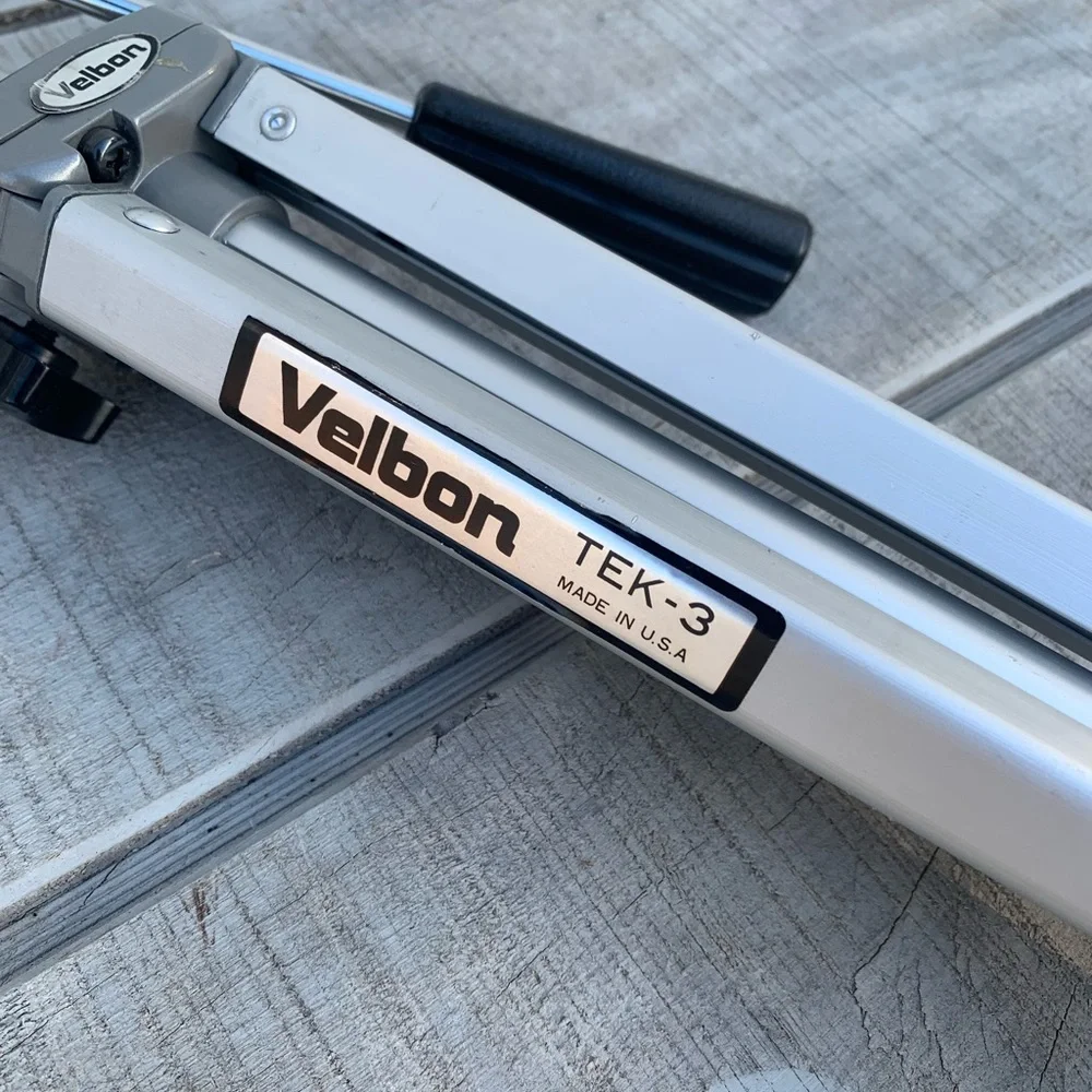 Vtg Velbon TGK-3 Aluminum Adjustable Camera Photo Video Tripod Stand USA